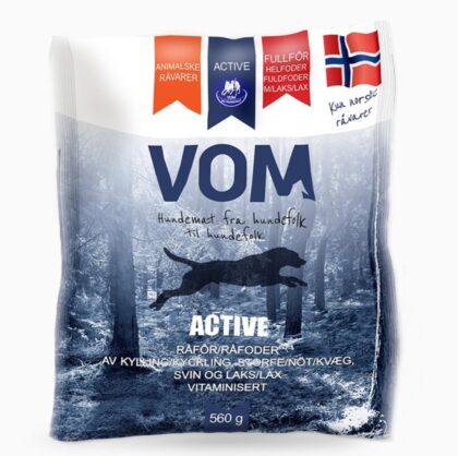VOM - ACTIVE fuldfoder med laks kødboller 560g
